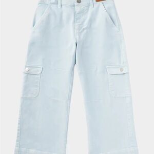 PALM ANGELS MARBLE TREAT. CARGO PAN LIGHT BLUE